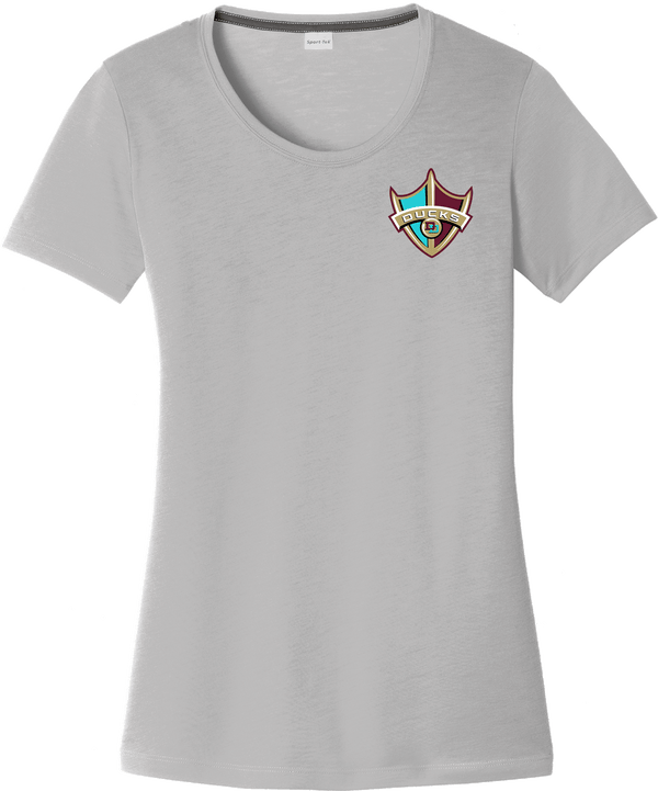Delaware Ducks Ladies PosiCharge Competitor Cotton Touch Scoop Neck Tee